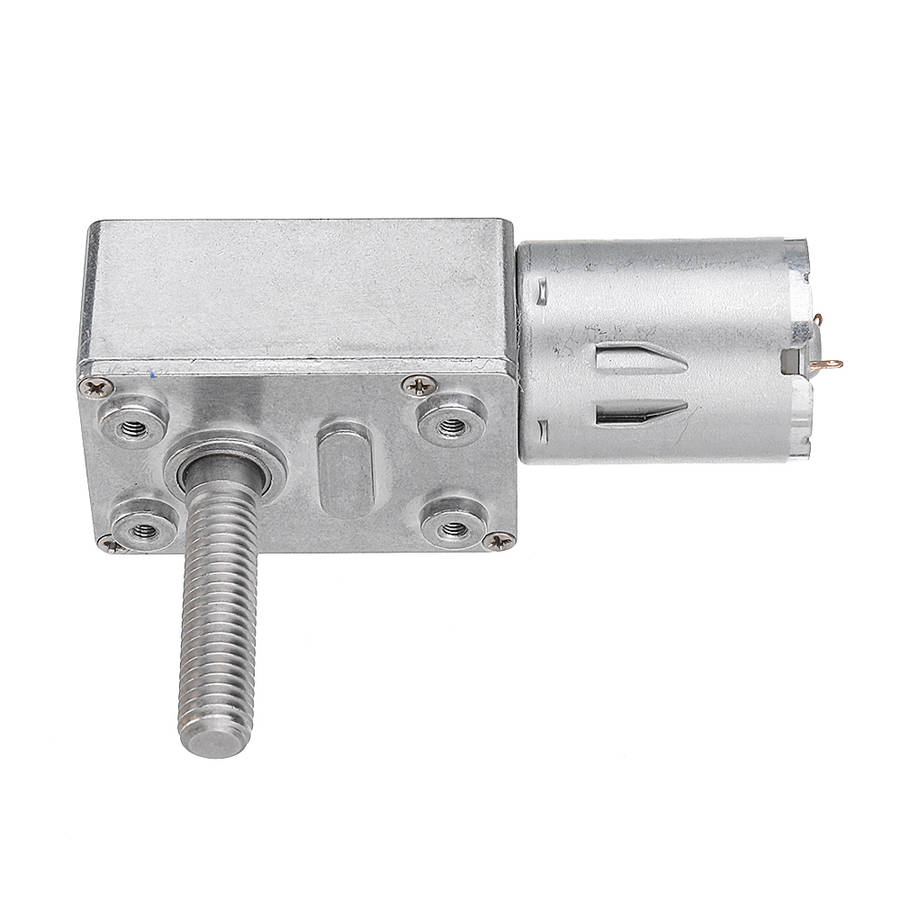 Machifit JGY370 DC 12V Worm Gear Motor 10/30/90/150RPM Turbine Self-lock