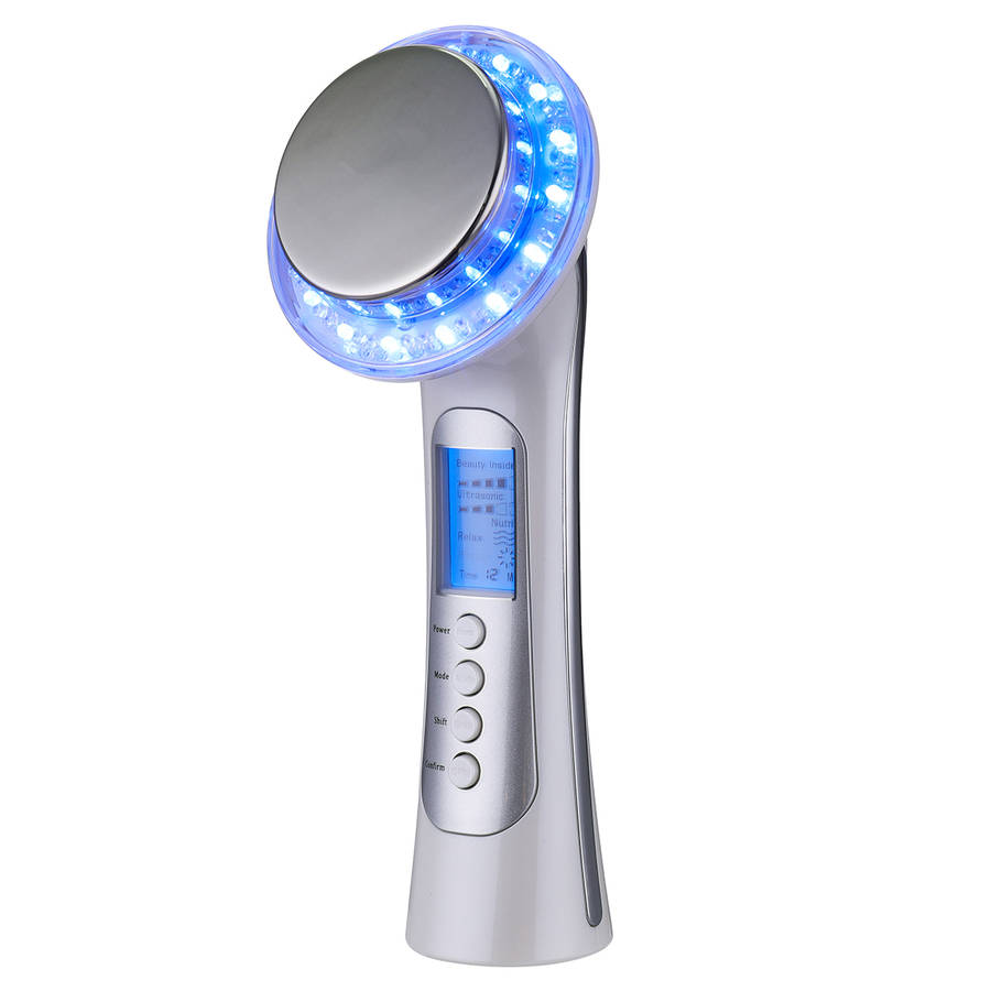 Galvanic IONS Ultrasound Photon Therapy LED Light Device Face Lift Massager Beauty Machine