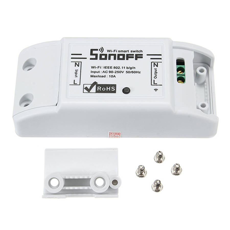 10Pcs SONOFF Basic 10A 2200W WIFI Wireless Smart Switch Remote Control Socket APP Timer