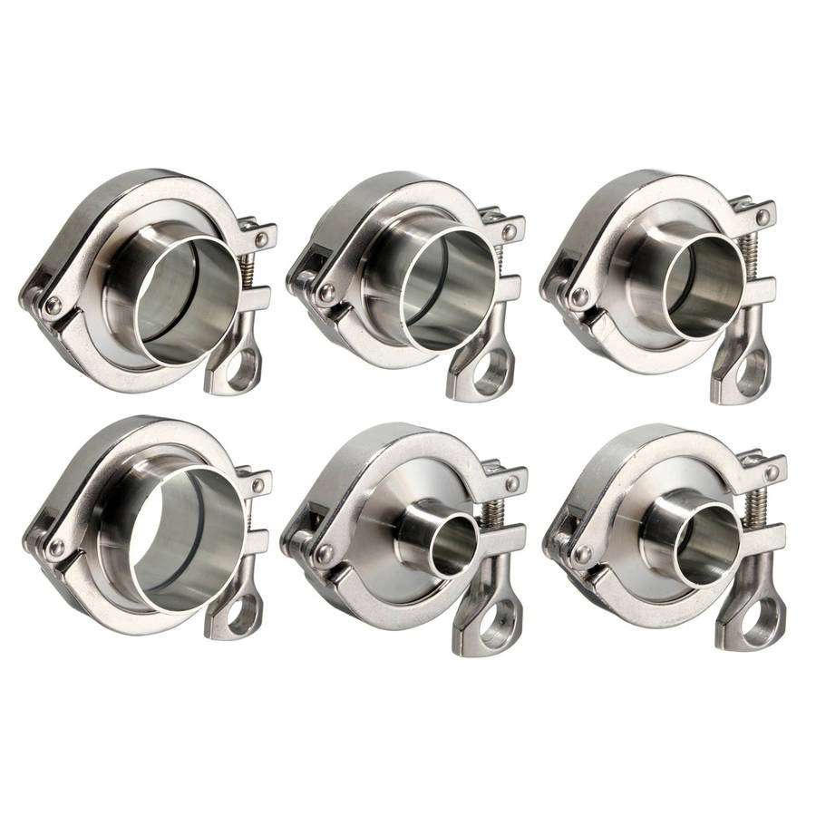 19/25/32/38/45/50mm Sanitary Pipe Weld Ferrule Set Gasket Tri Clamp OD (Size 50mm)