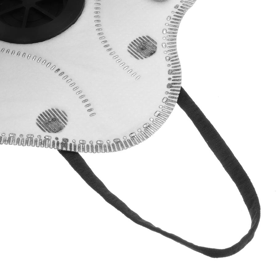 Activated Carbon Face Mask Dustproof Filtration Dust Breathing Respirator (Color Red)