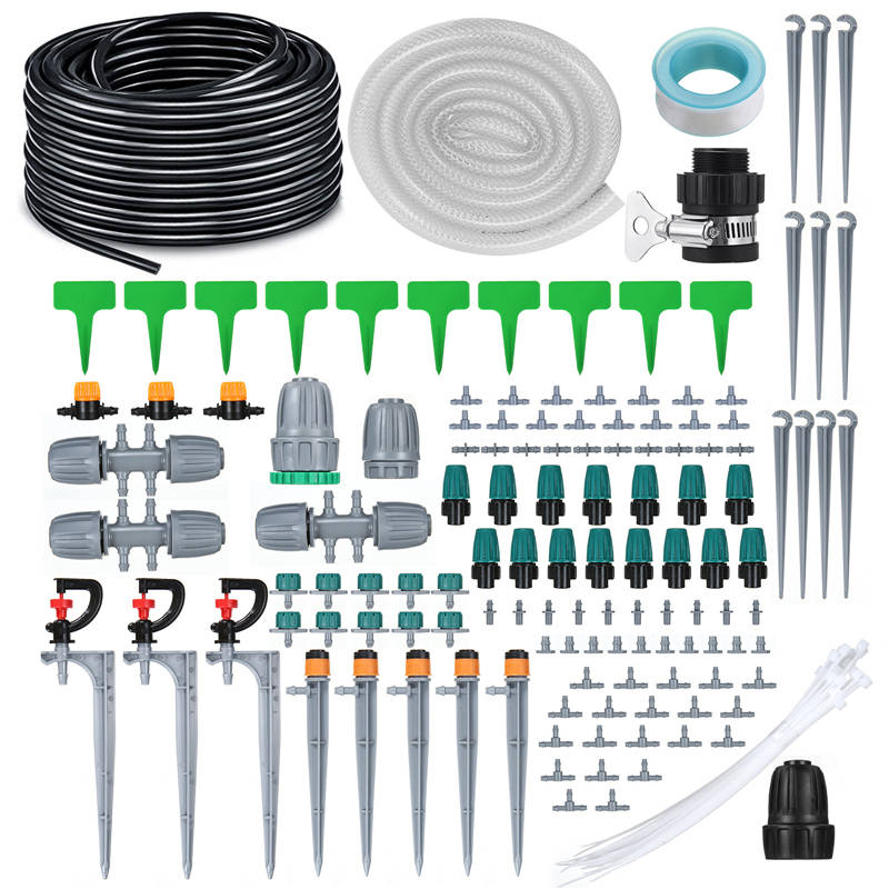 40M 152PCS Drip Irrigation Kit Automatic Sprinkler DIY Garden Watering Micro Dr