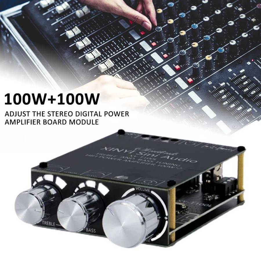 XY-T100L 100W+100W bluetooth 5.0 Subwoofer Amplifier Board High Power Audio Ste