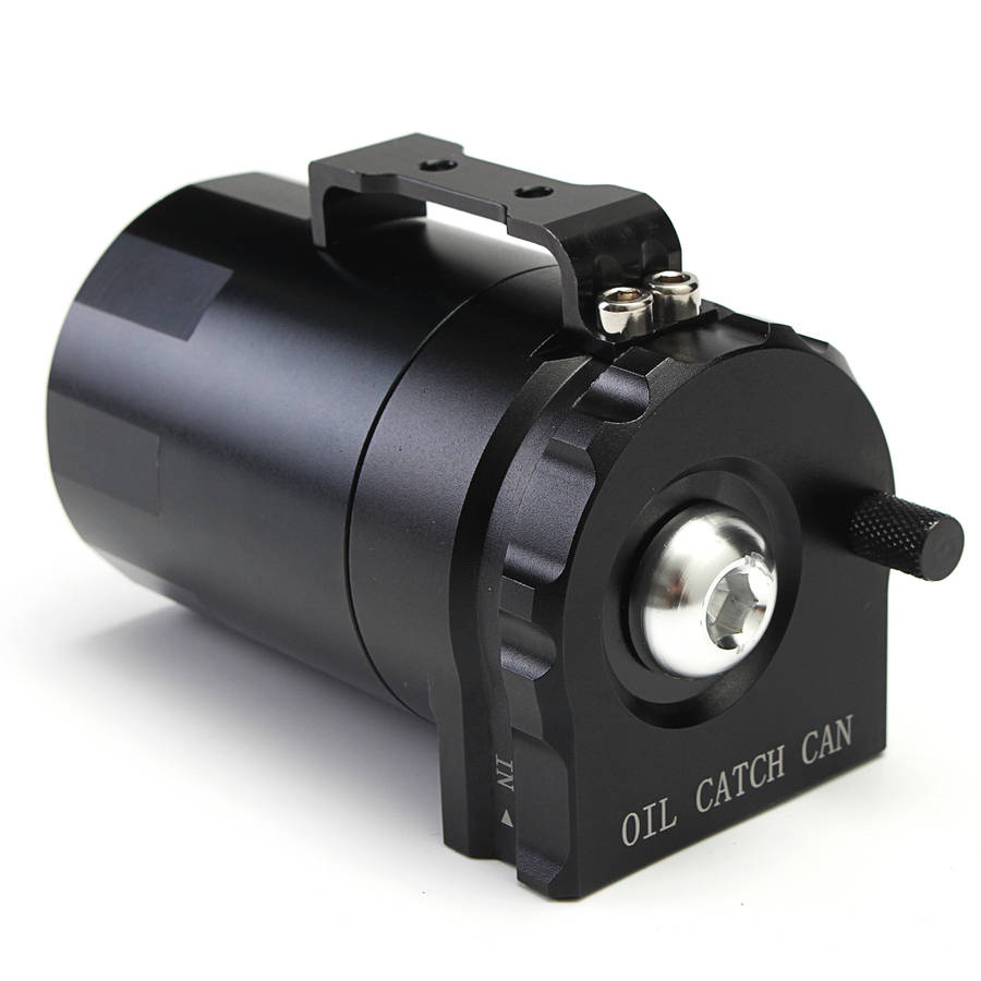 300mL Engine Catch Reservoir Breather Tank Oil Catch Can with Air Filter Black