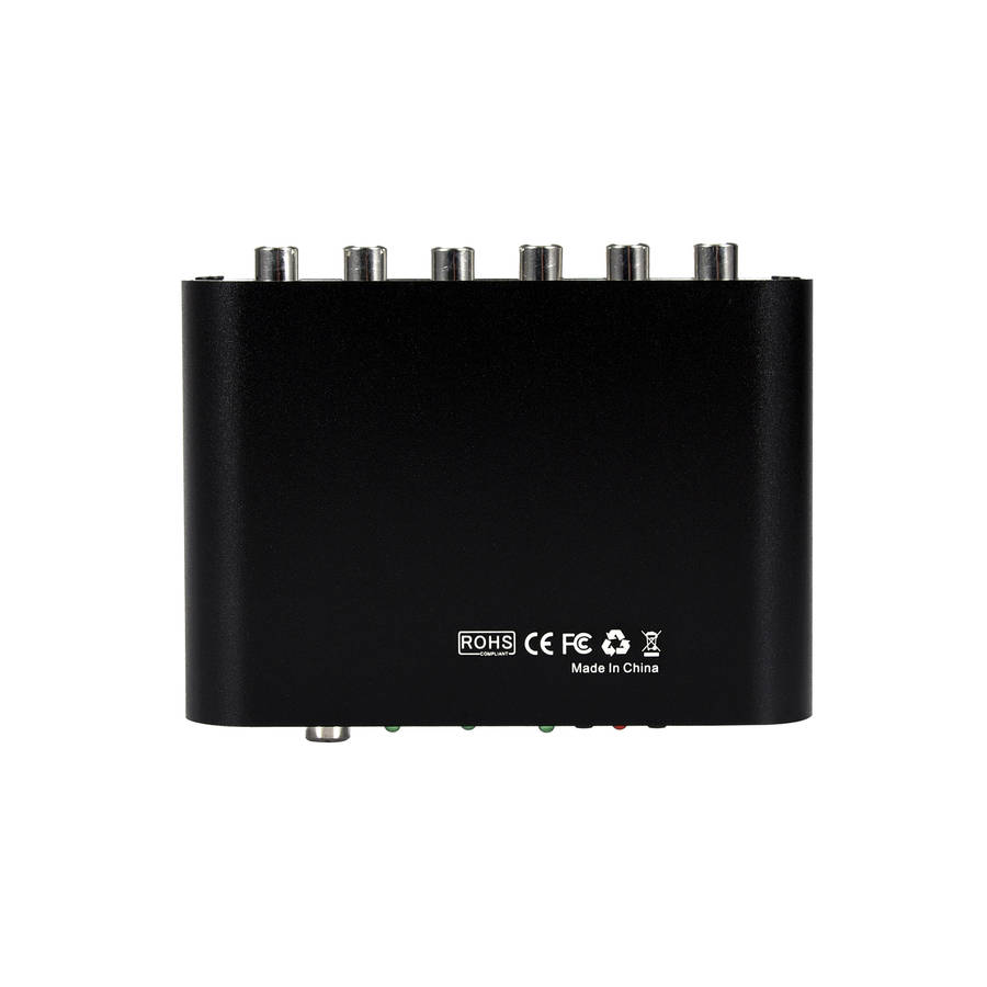 Digital to Analog 5.1 channel Stereo AC3 Audio Converter Optical SPDIF Coaxial AUX 3.5mm to 6 RCA So