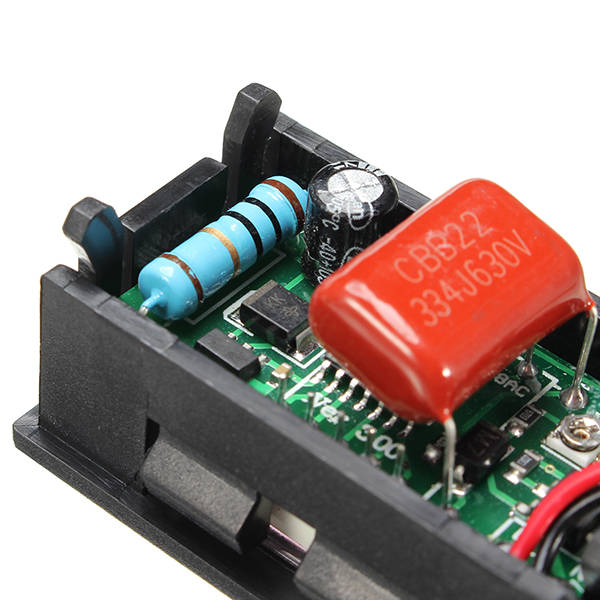 0.56 Inch AC70-500V Mini Digital Voltmeter Voltage Panel Meter AC Voltage LED Display Me (Color Red)