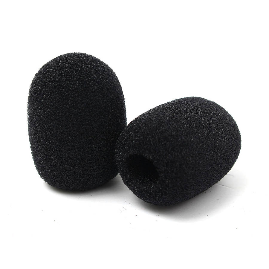 10Pcs Headphone Headset Microphone Foam Earphone Mic Grill Windshield Sponge