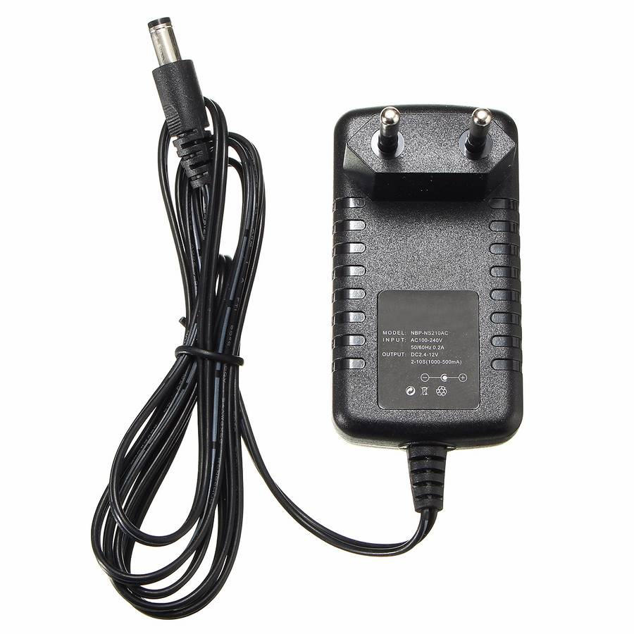 Black Ni-MH Ni-Cd Charger For Battery 2.4V 3.6V 4.8V 6V 7.2V 8.4V 9.6V 10.8V 12V