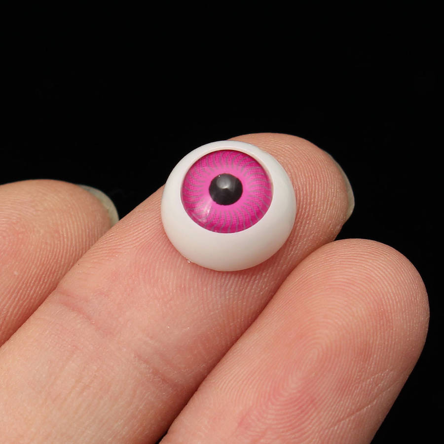 12mm Doll Eyeballs Half Round Acrylic Eyes for DIY Doll Bear Crafts Toys