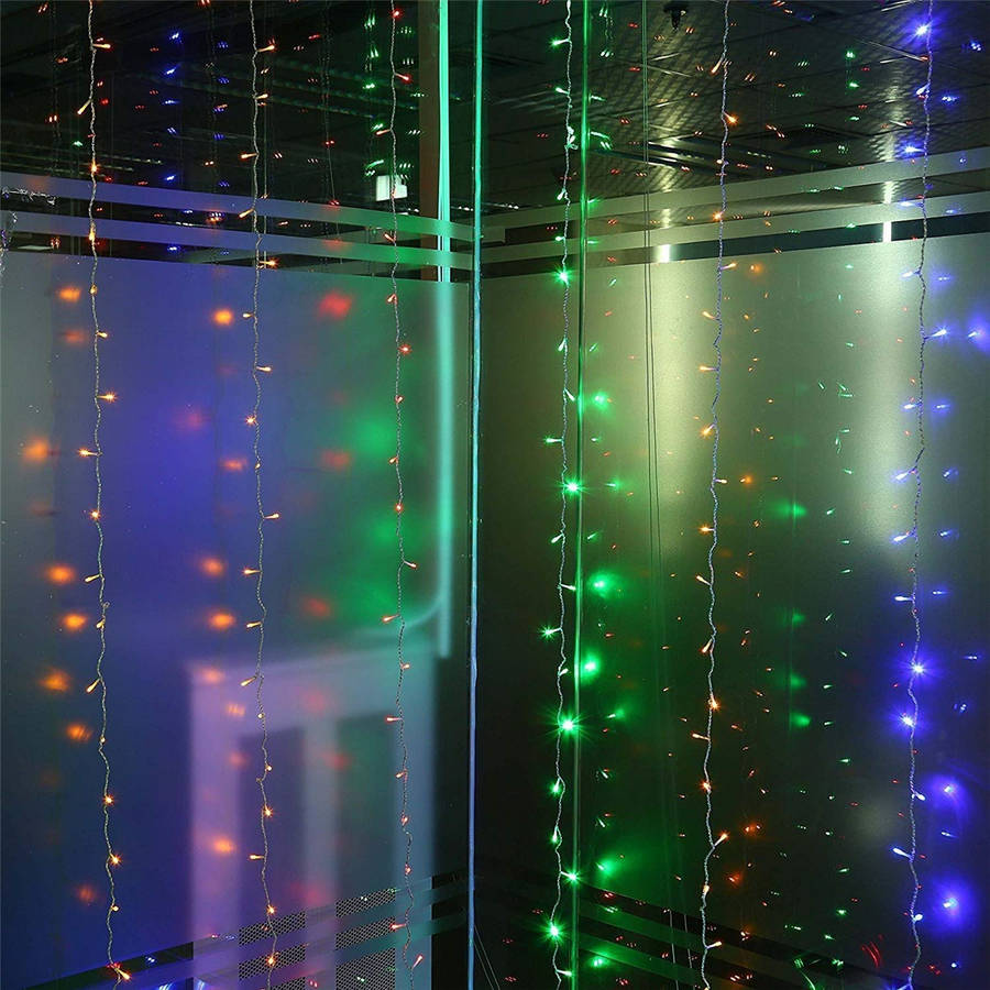 New 6M*3M EU Plug Icicle Window 600 LED Curtain Starry Fairy String Light for Ho