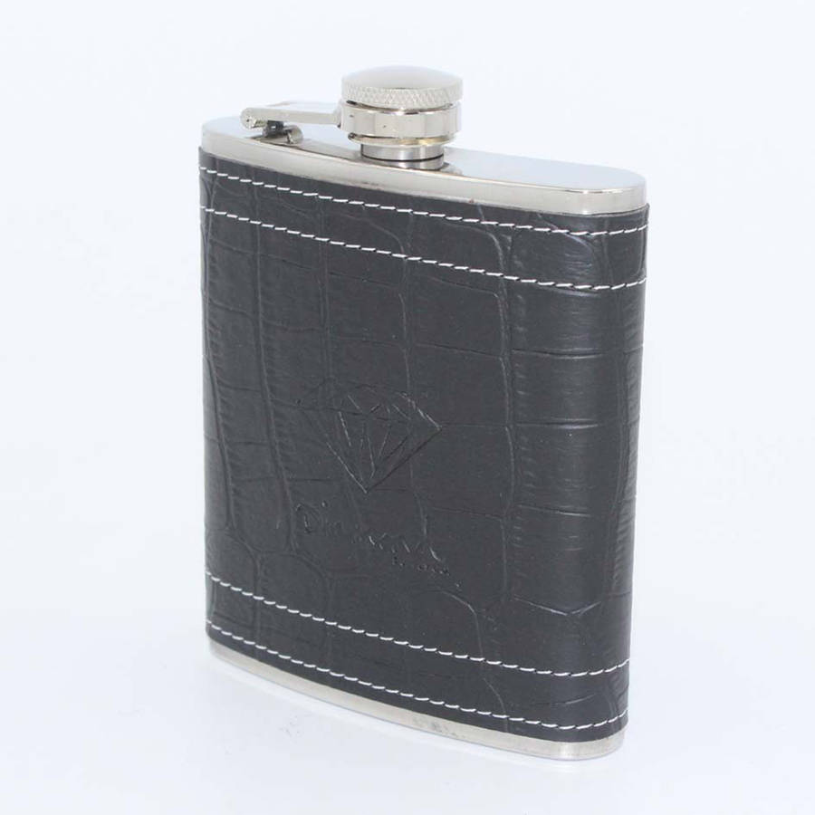 7 oz Leather Stainless Steel Hip Flask Mini Water Bottle Alcohol Bottle