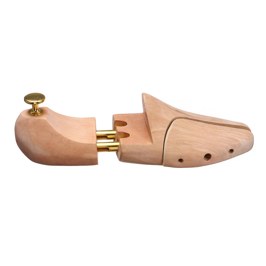1 Pair Adjustable Men Wooden Shoes Trees Shaper Keeper Wood Stretcher Shaper Support Tree Shape