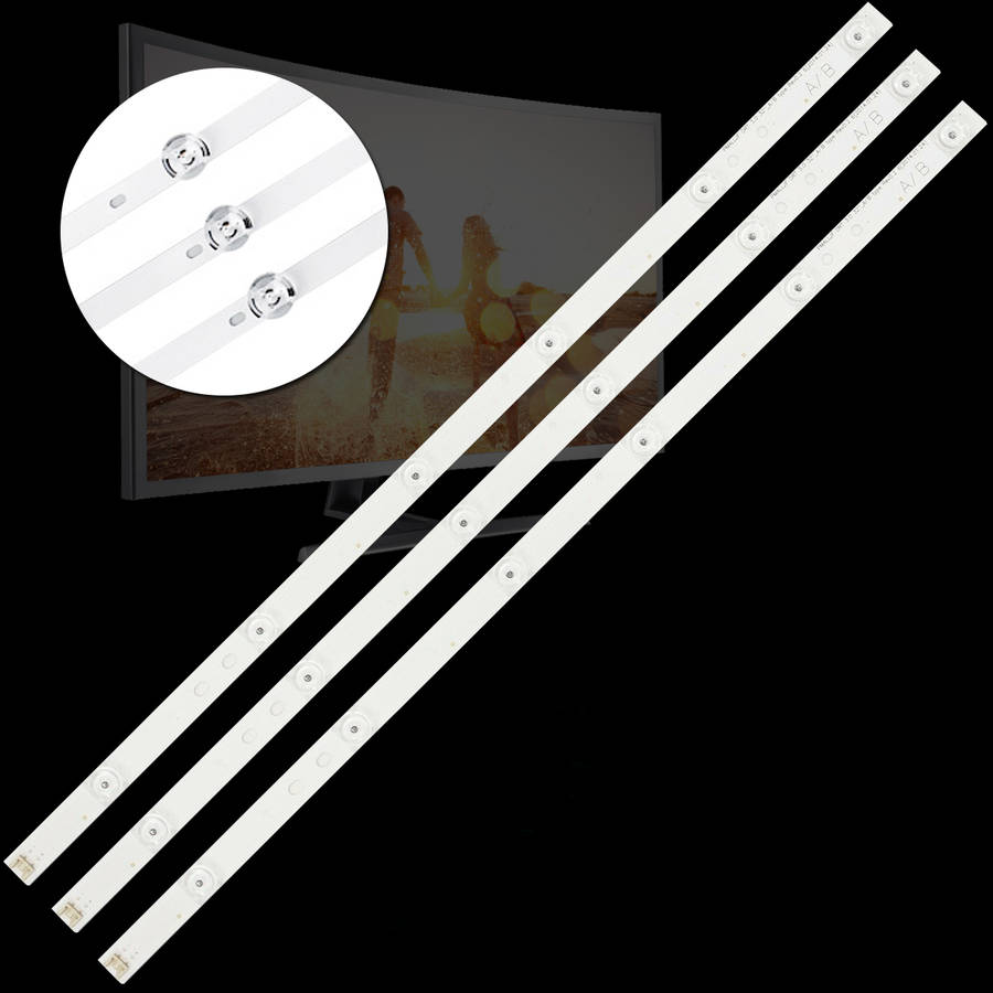 3PCS 590MM LED Rigid Strip Bar Light For LG32LB INNOTEK DRT 3.0 32_A/B Type 6916L-1974A 6916L-197...