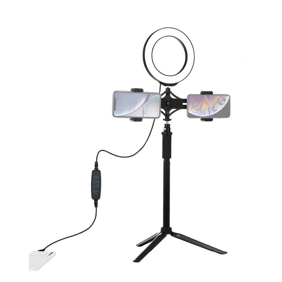 PULUZ PKT3038 6.2 Inch USB Video Ring Light with Tripod Light Stand Exte
