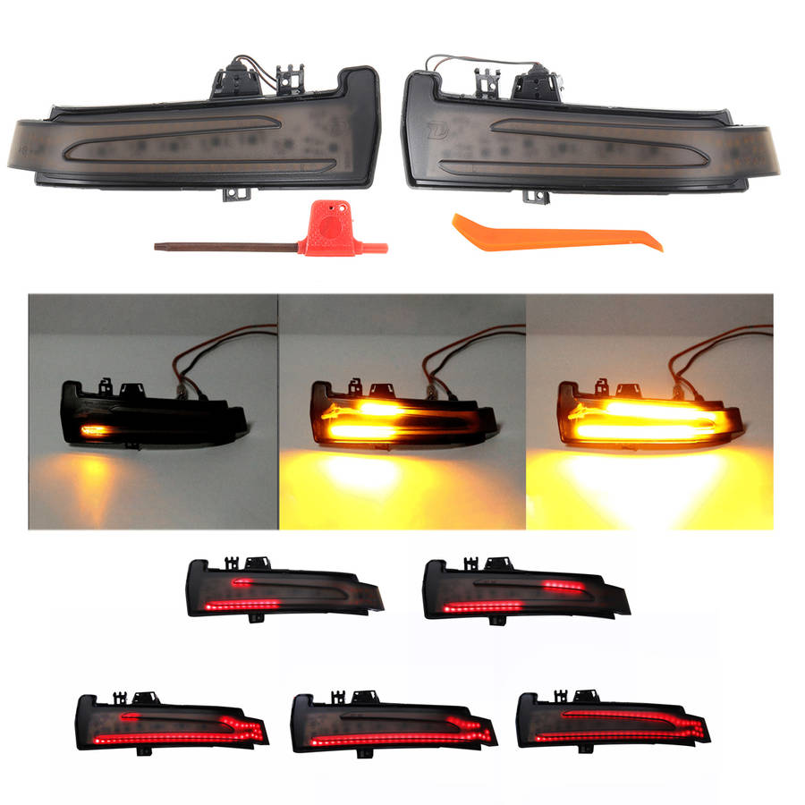 LED Side Mirror Sequential Turn Signal Lamps For Mercedes A B C E S CLS CLA GLA GLK Class