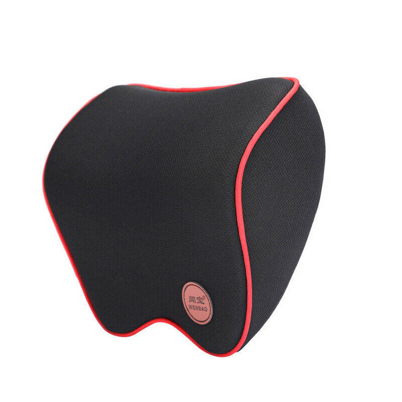 Memory Foam Lumbar Support Cushion for Home Office Seat Back Chair Pillow Seat in Black