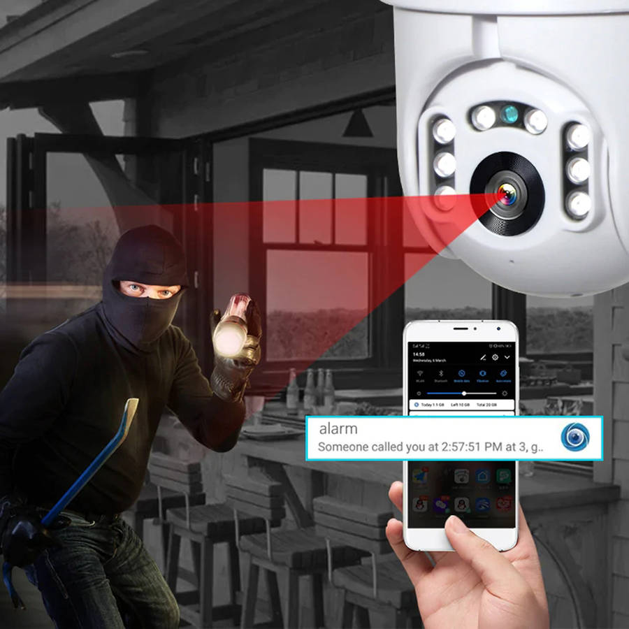 New [2019 NEW] INQMEGA PTZ381 HD 1080P PTZ 360  Panoranic Waterproof IP Camera I