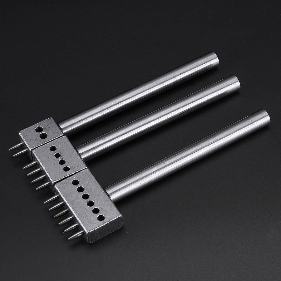4/5/6mm Leather Chisel Craft Tools Hole Punch Stitching Punch Tool Set (Size 4mm)