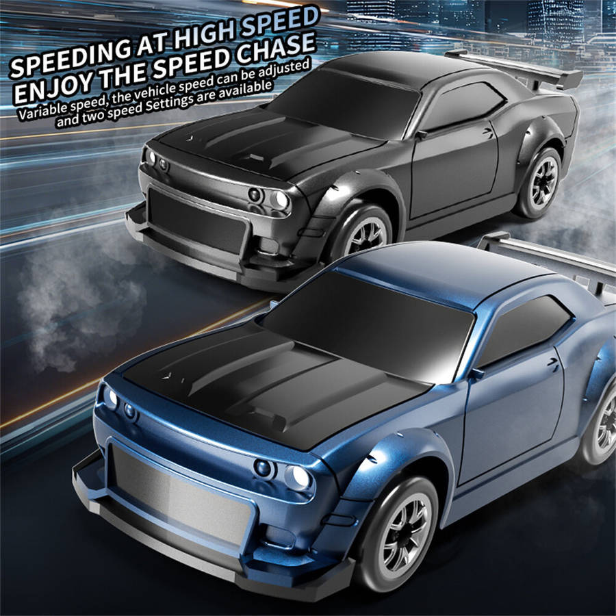 Blue - XCL-165 1/64 2.4G 4WD Drift RC Car Mini Racing LED Light Full Proportional Remote Control Hig