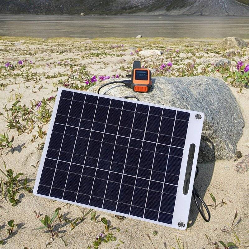 13W - Flexible Solar Panel 13W Portable Solar Charger Dual USB 5V Grade A Polycrystalline Silicon Li