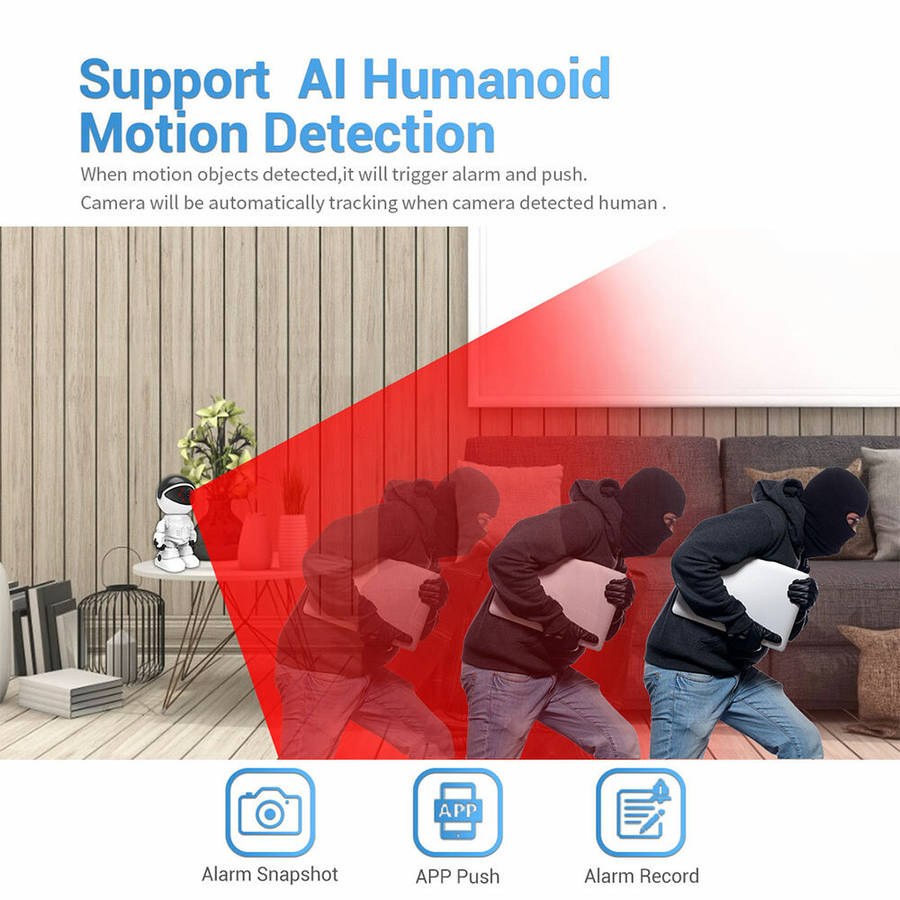 ESCAM PT205 1080P Robot IP Camera Security Camera 360 WiFi Wireless 2MP CCTV Camera Smart Home Video