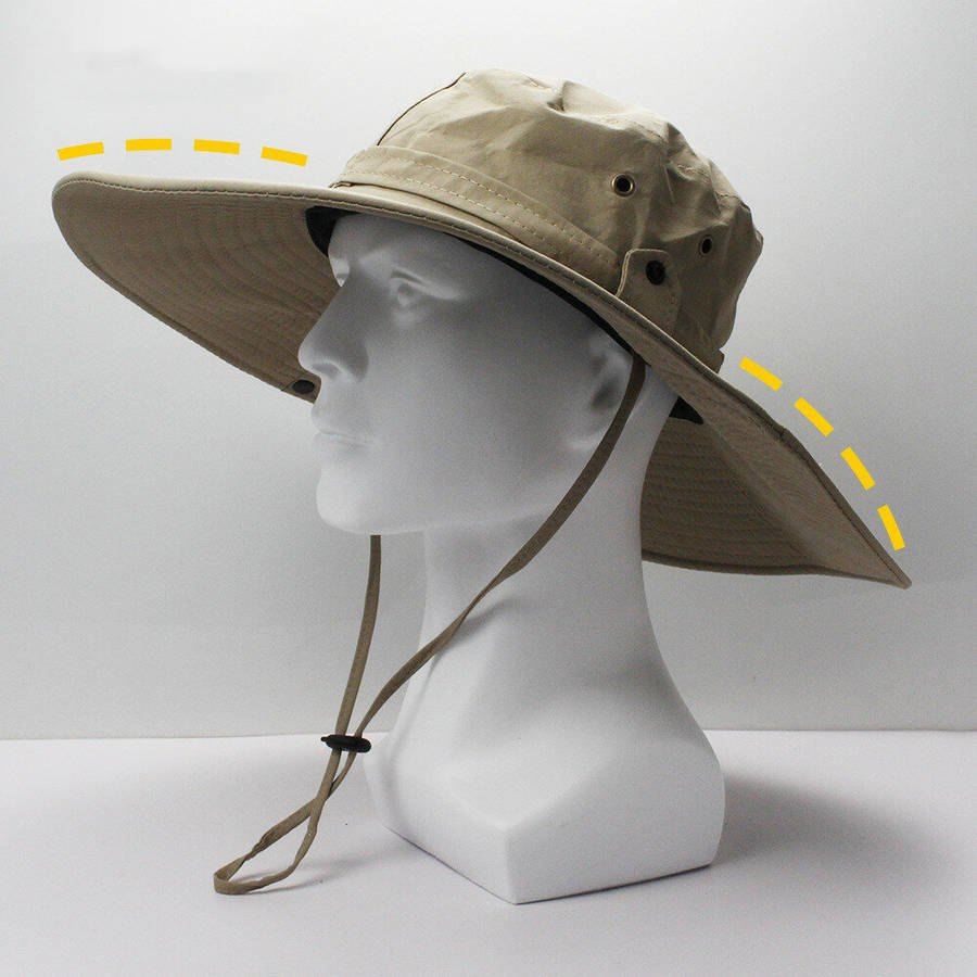 Army Green - Sunscreen Wide Brim Bucket Hat Outdoor in Summer Floppy Waterproof Hat for Hiking Fishi