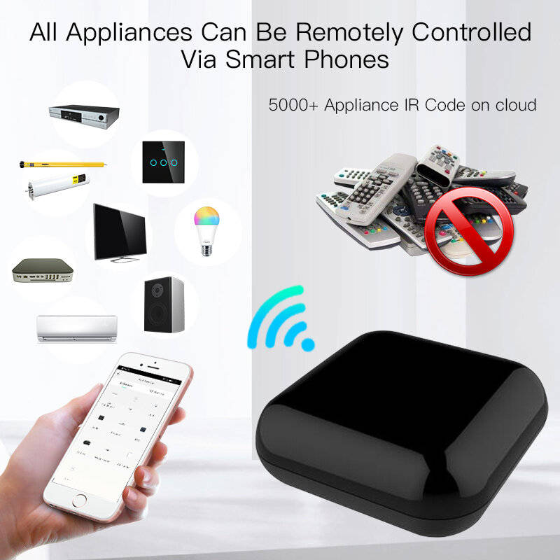 Moes WiFi RF IR Universal Remote Controller RF Appliances Appliances Tuya Smart Life App Voice Contr