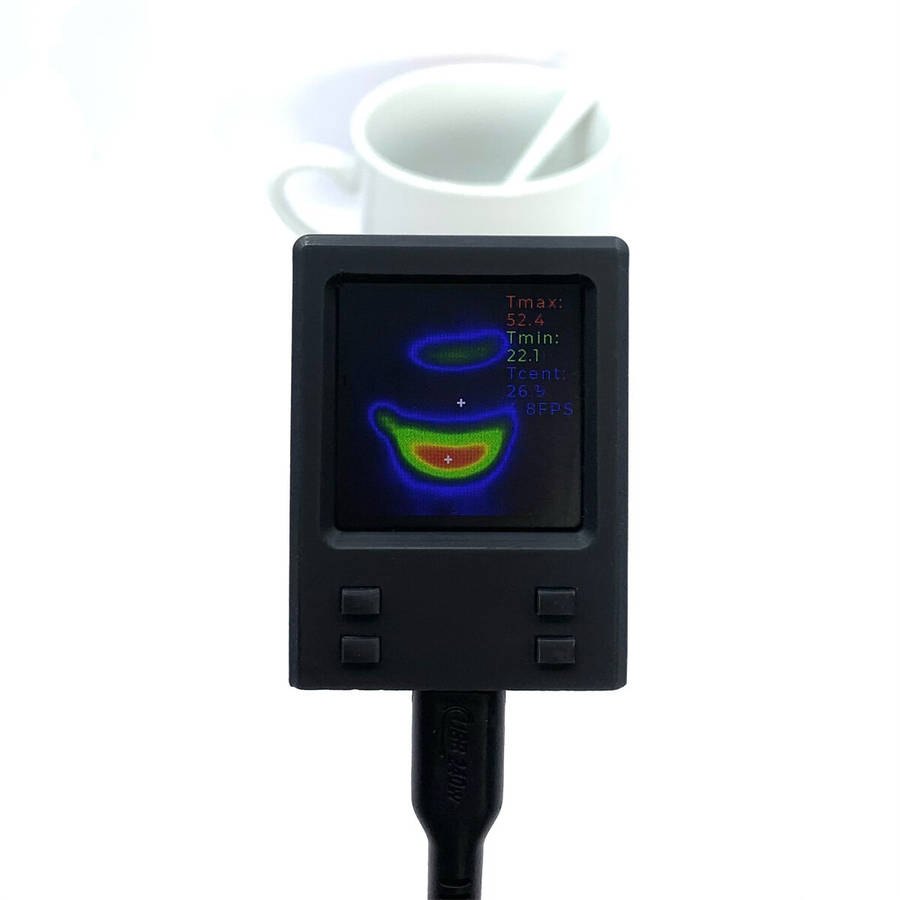 5 in 1 HeatTech TIP Portable Thermal Imager 32x32 Resolution Adjustable Emissivity WiFi Connectivity
