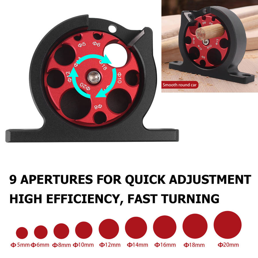 Red - Aluminum Alloy Dowel Maker 5-20mm with Carbide Blade Anodized Surface Electric Drill Milling T