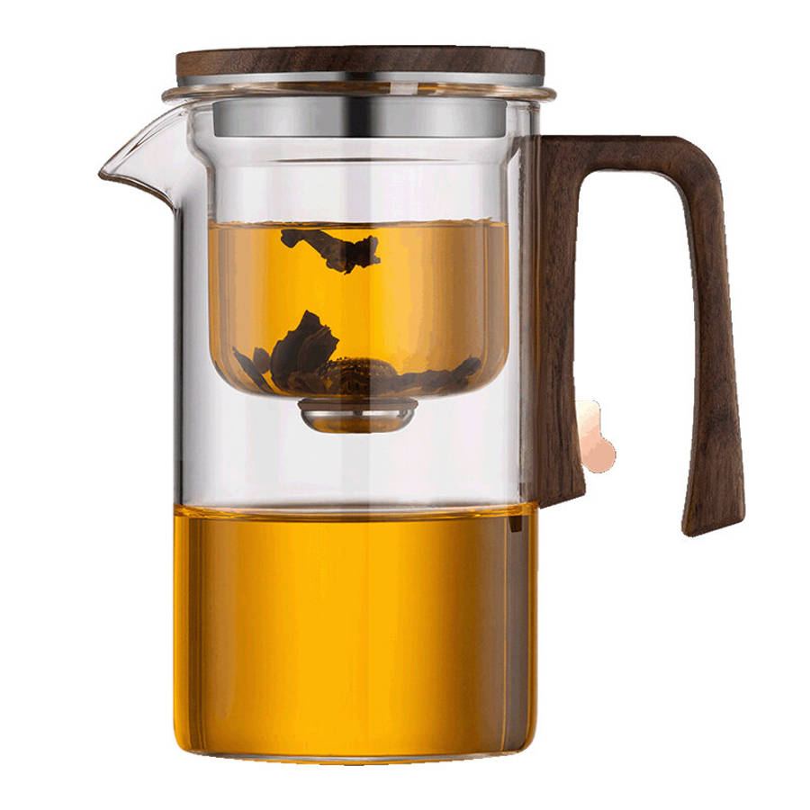 720ml - 520ML/720ML Household Tea Brewing Tea Leaves Separation Full Glass Heat-Resistant Filter Tea