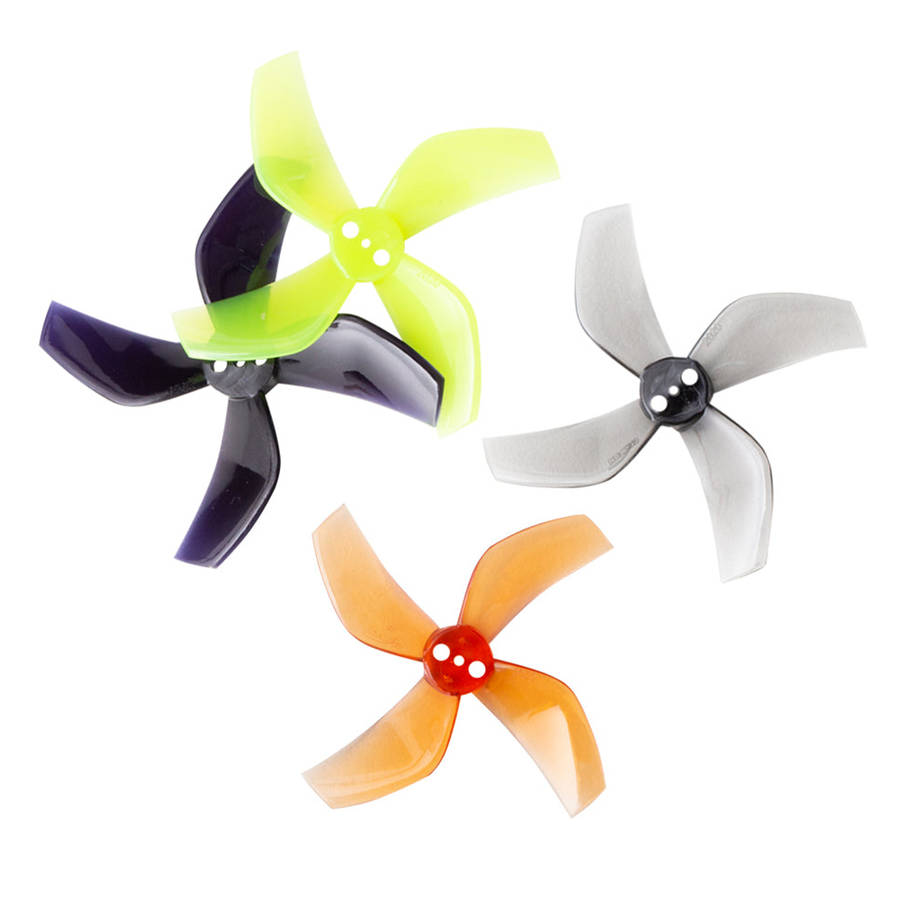 Clear grey - 4 Pairs / 8Pairs Gemfan D51 2020 Ducted 2 Inch 4-Blade Propeller 1.5mm 3 Hole for 1103