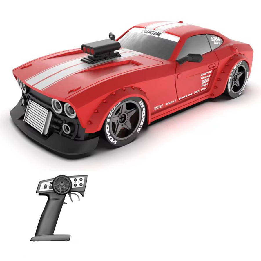 Red - KAMTOM KM3299 RTR 1/32 2.4G 4WD Drift RC Car ESP Gyro Mini Race LED Light High Speed Racing On