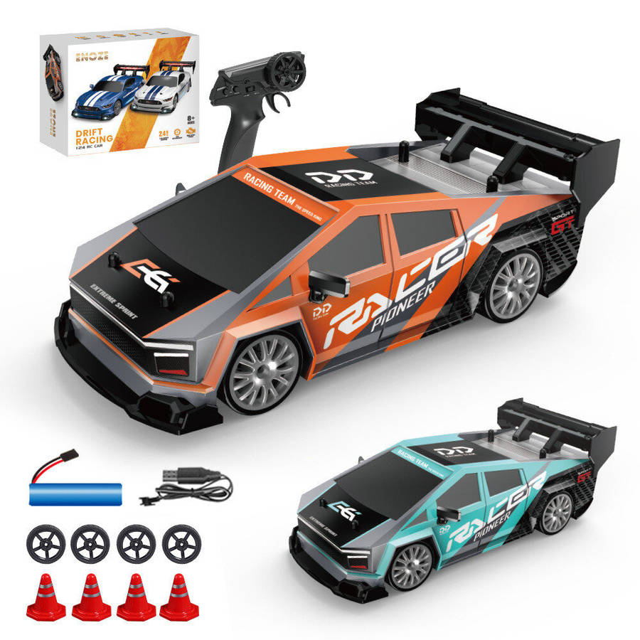Orange - ENOZE 8603 8604 RTR 1/24 2.4G 4WD 30km/h Drift RC Car Tesla AE86 High Speed Racing LED Ligh