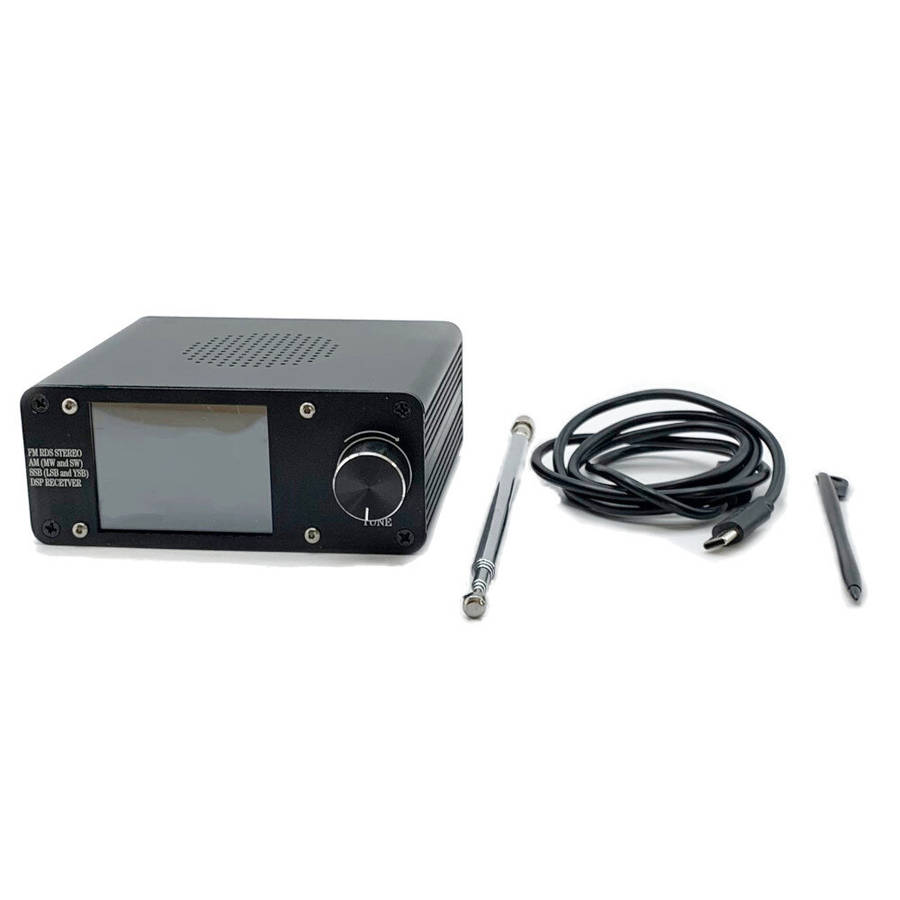 With Touch Screen - ATS-100+ SI4732 Receiver FM AM SSB Full Touch Screen Radio 2.4-inch Full Touch T
