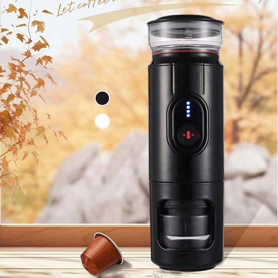 White - OneMore 2 In 1 Portable Espresso Machine Rechargeable Hot & Cold Brew Portable Electric Caps