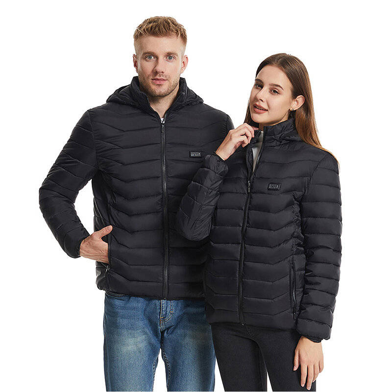 XL - TENGOO HZ-23 23 Zones Heated Jacket - Four-control, USB & DC Port, Smart Thermal Warm Jacket Un