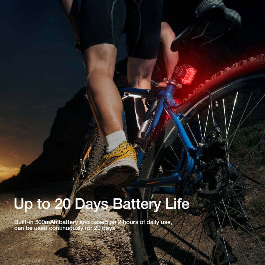 Astrolux TL01 Bike Taillight 500mAh Battery 6 Light Modes USB-C Rechargeable IPX6 Waterproof Wear-re