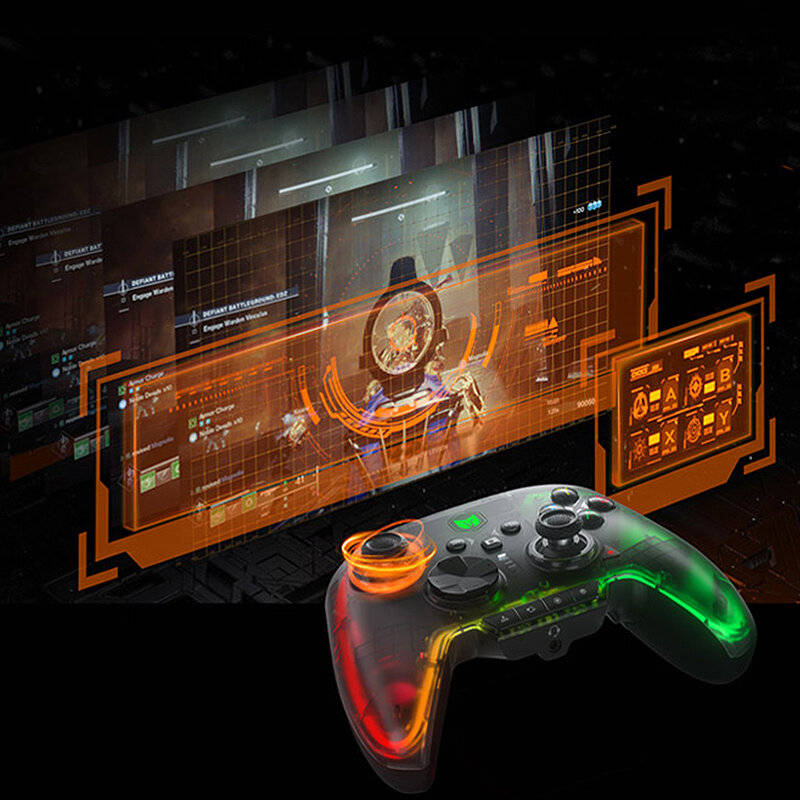 Black - BIGBIG WON RAINBOW2 Pro Elite Tri-mode Gaming Controller with Hall Effect Triiger and ALPS J