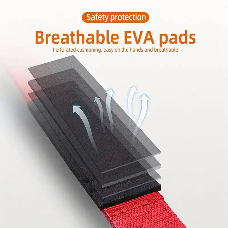 Red - BOER Sports Hand Support Straps Cross Type Design Mens Workout Gym Straps for Weightlifting Fi