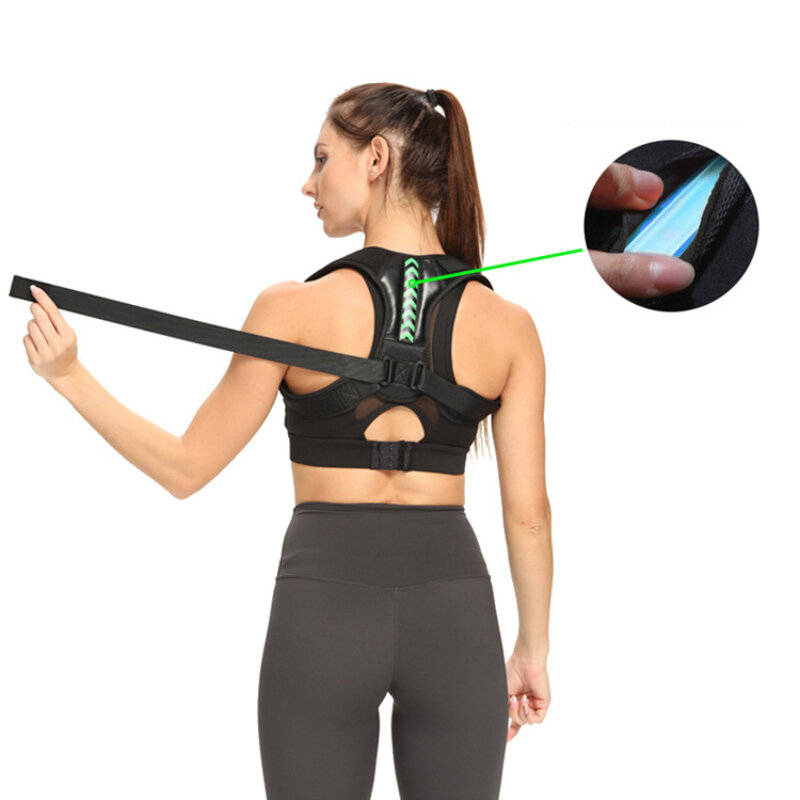 3XL - KALOAD Adjustable Back Shoulder Posture Corrector Belt Clavicle Spine Support for Home Office