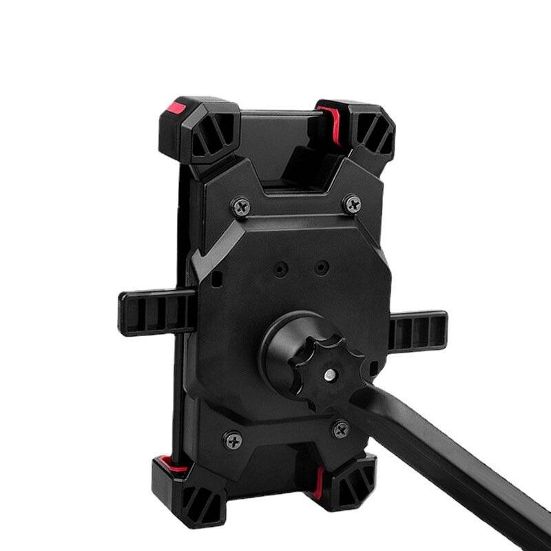 A - Aluminum Alloy Bike Handlebar 360 Adjustable 4 Jaw Contraction Mechanical Fast Locking 0.2kg Lig
