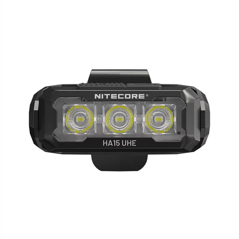 Black - NITECORE HA15 UHE 400LM Outdoor Rechargeable Headlamp AA Battery Lightweight LED Headlight F