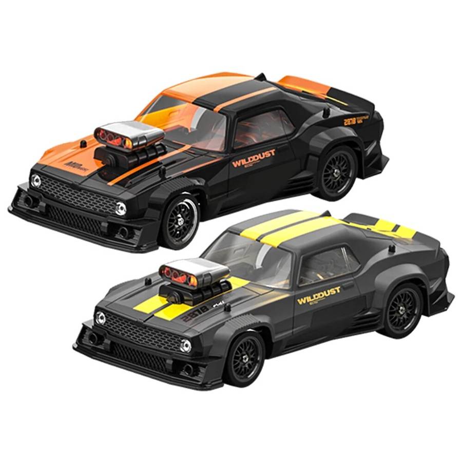 Orange - KAMTOM DC163A RTR 1/16 2.4G 4WD 50km/h Drift RC Car ESP Gyro Mini Race LED Light High Speed