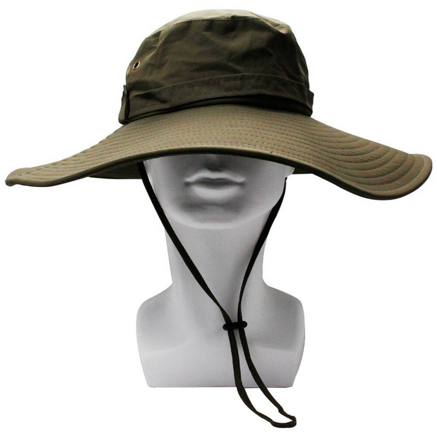 Army Green - Sunscreen Wide Brim Bucket Hat Outdoor in Summer Floppy Waterproof Hat for Hiking Fishi