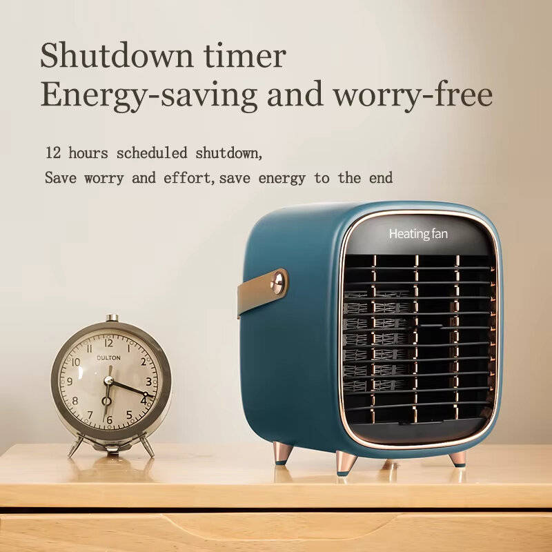 Green - IPRee 900W PTC Ceramic Heater Home Electric Heating Fan, Safe Shutdown of Power Supply, Suit