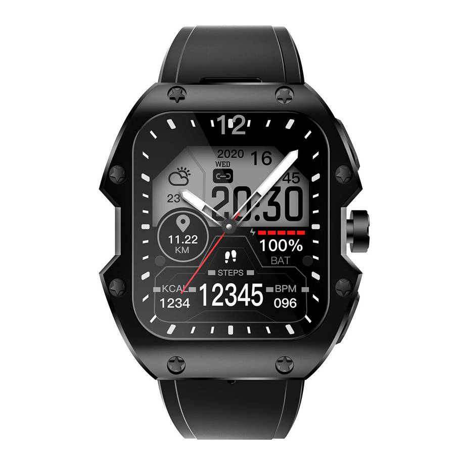 Gold - [75 Days Standby]Rogbid Mille 1.91 inch IPS 5ATM IP69K Waterproof BT5.3 Heart Rate Blood Pres