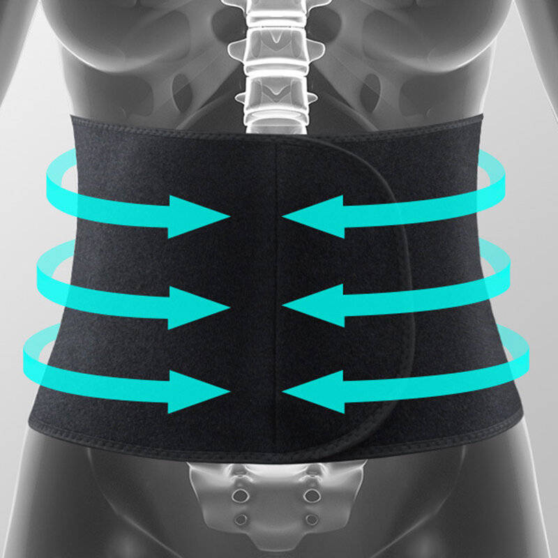 M - 100% Neoprene Material Breathable Soft Adjustment Sports Fitness Waist for Weightlifting Yoga