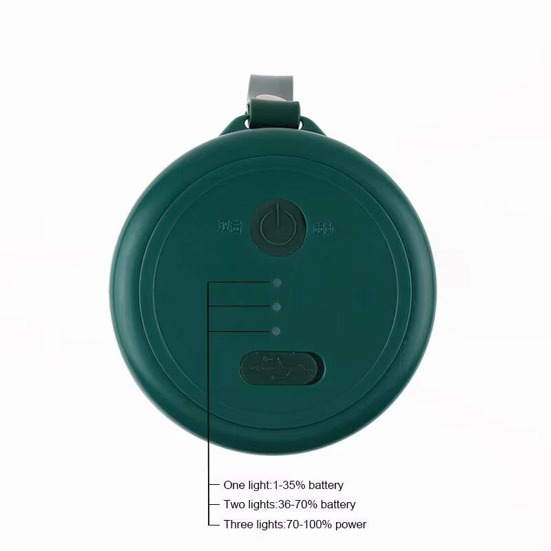 White - Portable Juicer 6 Blade Usb Rechargeable Wireless Mini Smoothie Blender Mixer Fruit Juice Ma