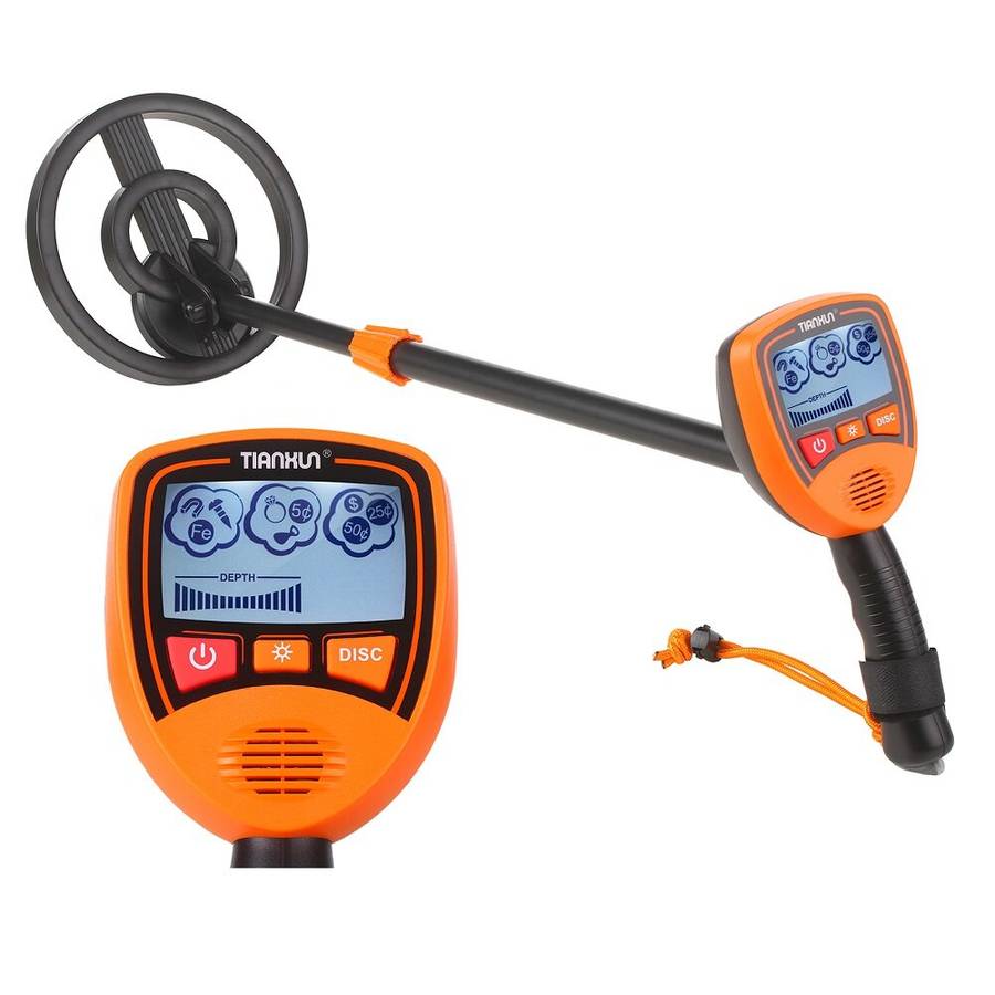Md1012 Lcd Display Metal Detector Pinpointer Waterproof Search Coil Metal Finder Treasure Hunter Gol