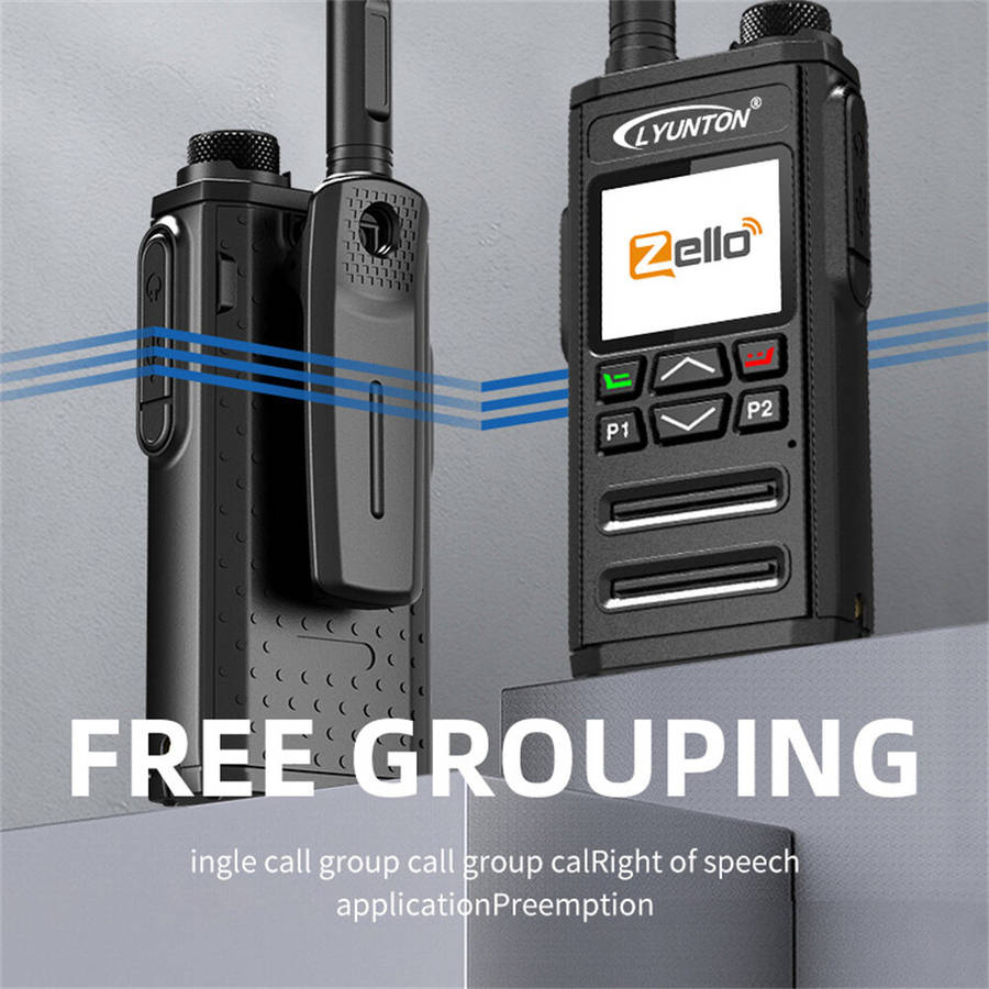 DG2000 Zello Walkie-Talkie 4G Network Unlimited Range 6000mAh Battery GPS Navigation bluetooth WIFI